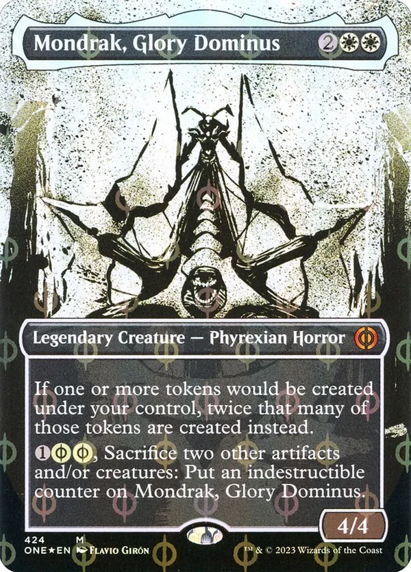 Mondrak, Glory Dominus (Borderless) (Step-And-Complete Foil)