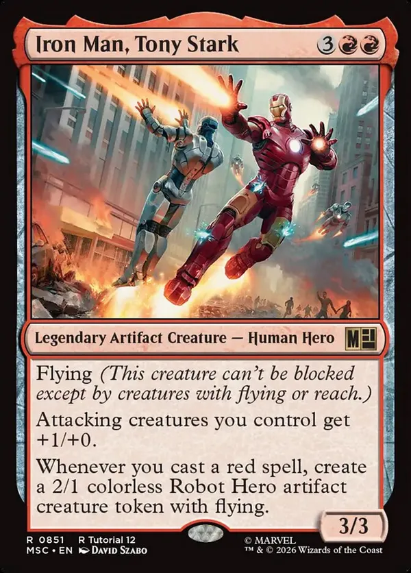 Iron Man, Tony Stark • Commander: Marvel Super Heroes (MSC) #851