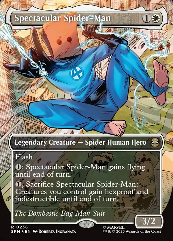 Spectacular Spider-Man テクスチャーfoil BLACK MTG: Marvel's Spider-Man Foil: Spectacular Spider-Man 0239