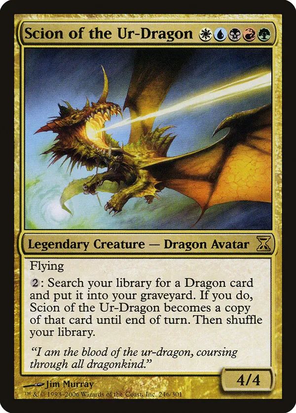 Scion of the Ur-Dragon (Rainbow Foil) • Secret Lair Series (SLD) #1531