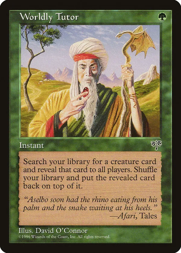 Worldly Tutor  Mirage (MIR) #255