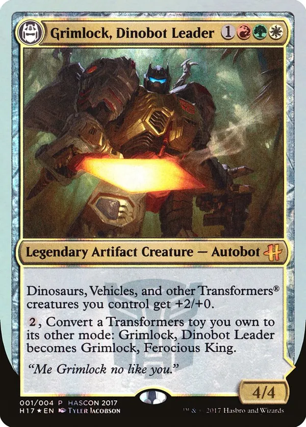 Grimlock, Dinobot Leader // Grimlock, Ferocious King  Media Promos #1