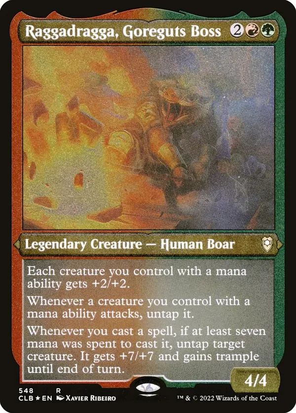 Raggadragga, Goreguts Boss (Etched Foil)
