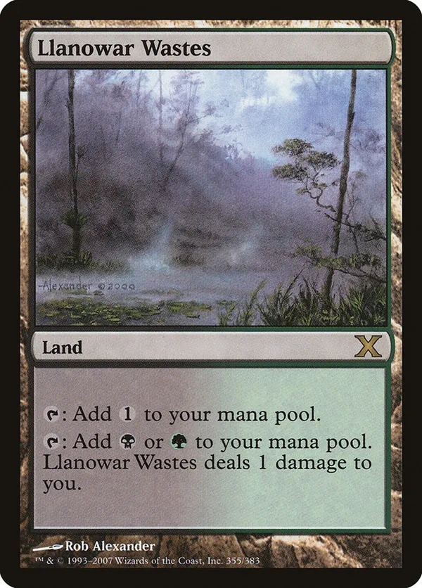 Llanowar Wastes • 10th Edition (10E) #355