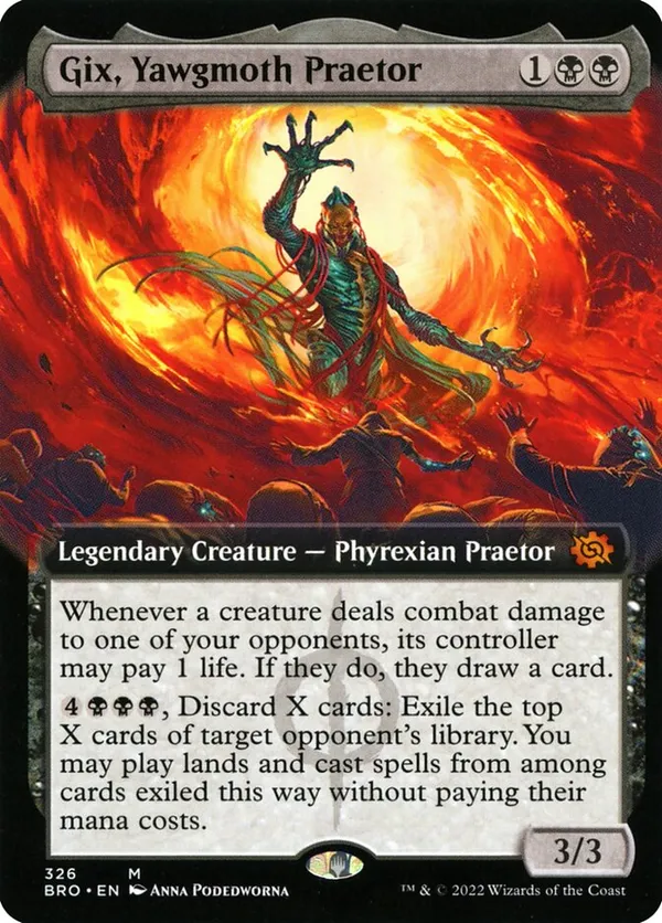 Gix, Yawgmoth Praetor (Extended Art)