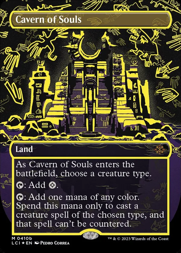 Cavern of Souls (0410b) (Borderless)  The Lost Caverns of Ixalan (LCI) #410