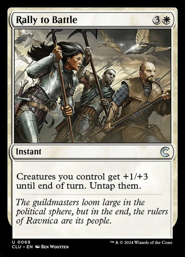 mtg rally cards to Battle • Ravnica: Clue Edition (CLU) #69 Creatures you control of the chosen type get +1/+1. MtG Trading Card Game Kaldheim