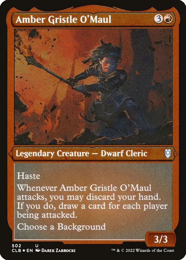 Amber Gristle O'Maul (Etched Foil)