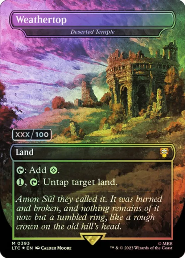 Deserted Temple (0146) (Borderless) (Galaxy Foil) • Edge of