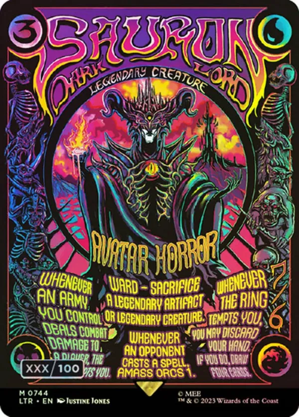 Sauron, the Dark Lord (Borderless Poster) (Serial Numbered)