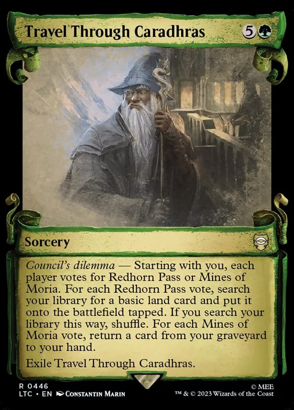 Travel Through Caradhras (Showcase Scrolls)