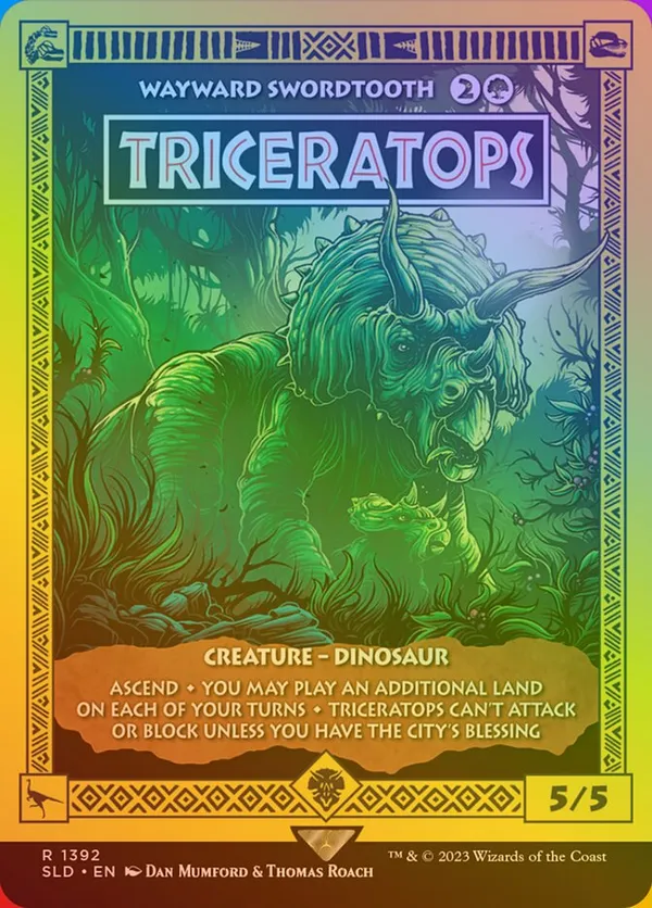 Triceratops (Rainbow Foil)