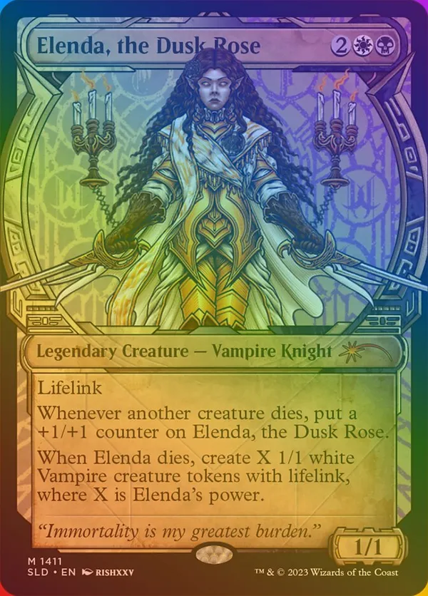 Elenda, the Dusk Rose (Rainbow Foil)