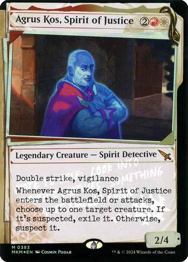 Agrus Kos, Spirit of Justice (Showcase) (Invisible Ink)