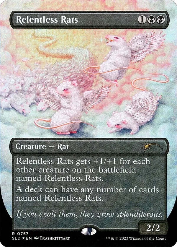 執拗なネズミ SLD 754 foil 買取：【Foil】(754)□ボーダーレス□《執拗なネズミ/Relentless