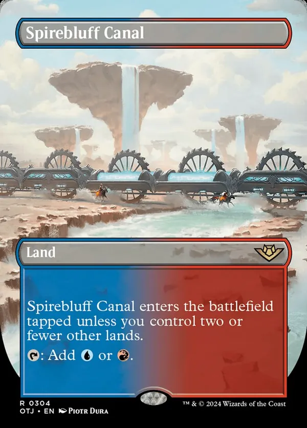 【4枚セット】尖塔断の運河/Spirebluff Canal【SLD】 Spirebluff Canal • Secret Lair Series (SLD) #1373