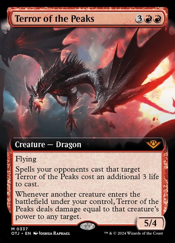 峰の恐怖/Terror of the Peaks FOIL [M21] Terror of the Peaks, Core Set 2021:Foil (M21) Price History