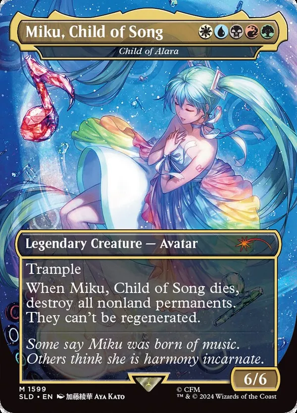 ホ*す様 タークスの新人、イリーナ 拡張 foil Miku, Child of Song - Child of Alara (Rainbow Foil) • Secret