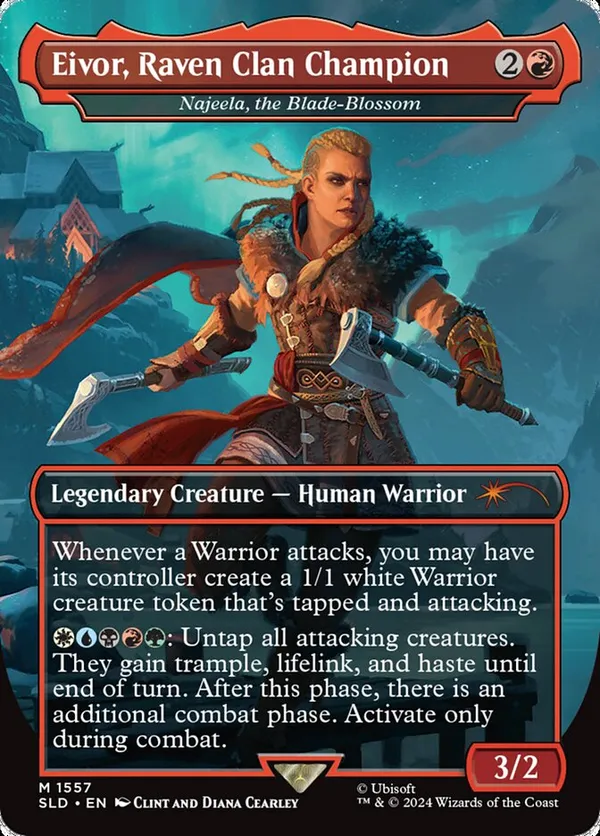 Eivor, Raven Clan Champion - Najeela, the Blade-Blossom (Rainbow Foil)