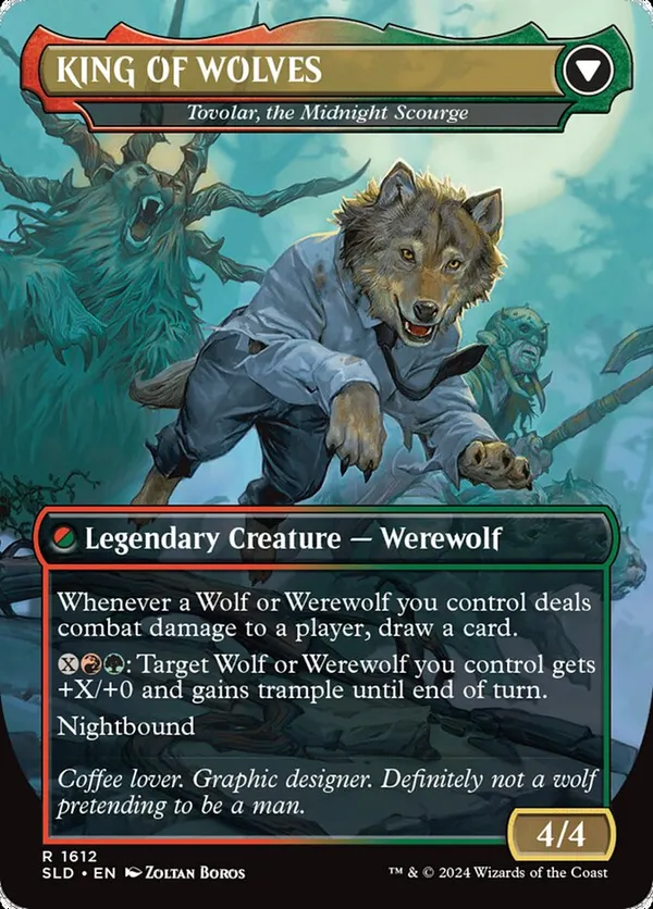 NOT A WOLF - Tovolar, Dire Overlord (Rainbow Foil)