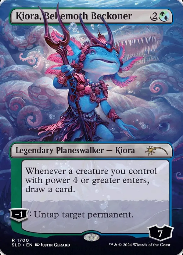 Kiora, Behemoth Beckoner (Rainbow Foil)