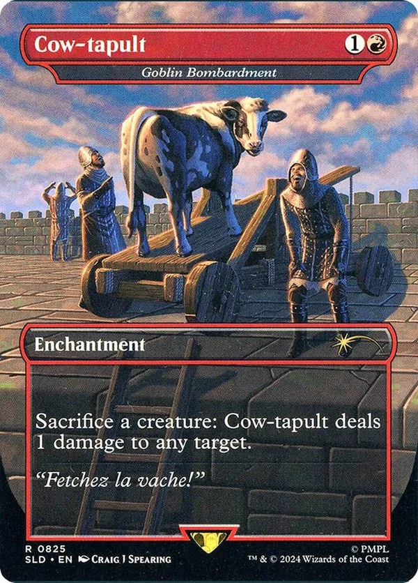 ゴブリンの砲撃 Goblin Bombardment Cow-tapult Cow-tapult - Goblin Bombardment • Secret Lair Series (SLD) #825