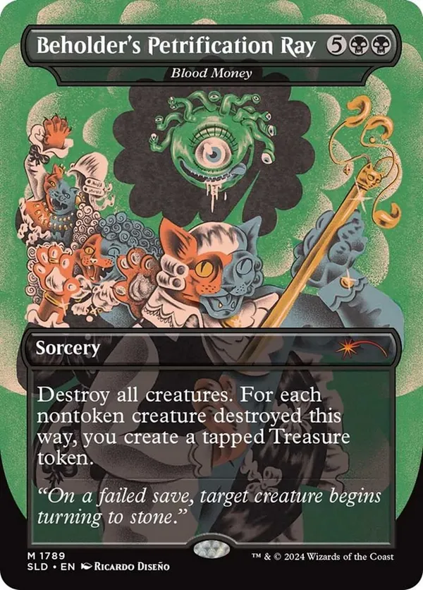 Beholder's Petrification Ray - Blood Money (Rainbow Foil)
