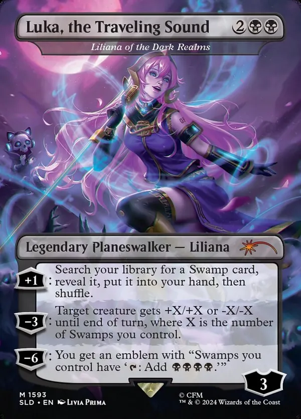 Luka, the Traveling Sound - Liliana of the Dark Realms (Rainbow Foil)