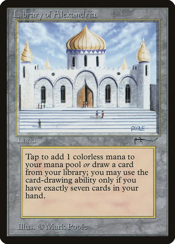 Library of Alexandria 土地カード Library of Alexandria • Arabian Nights (ARN) #76