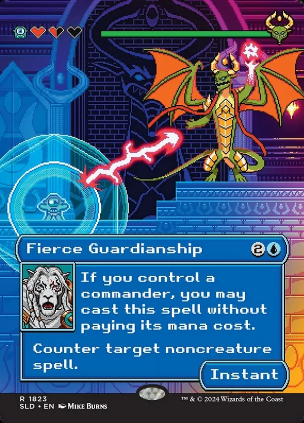 MTG【Foil】激情の後見/Fierce Guardianship(1823) Fierce Guardianship (Rainbow Foil) • Secret Lair Series (SLD