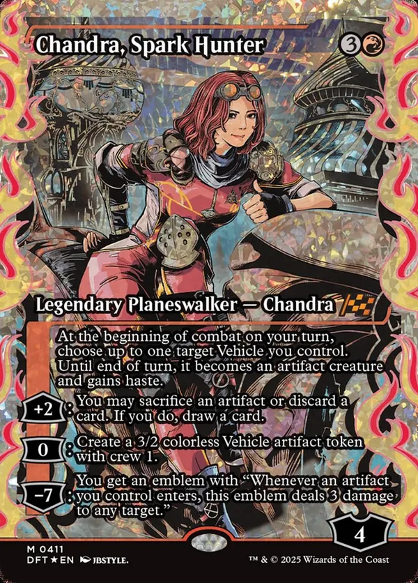 Chandra, Spark Hunter (Showcase) (Fracture Foil)
