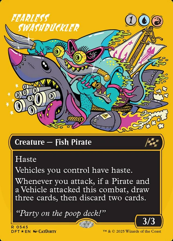 Fearless Swashbuckler (borderless) (First-Place Foil)