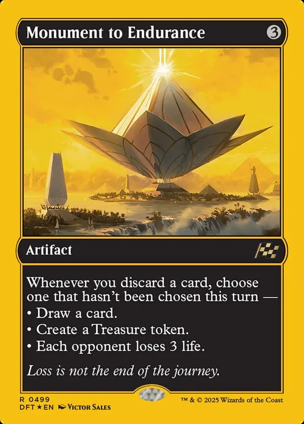 【マジック】◆mtg　忍耐の記念碑/Monument to Endurance◆ Monument to Endurance Extended (NM Non-Foil) DFT-0394 Rare