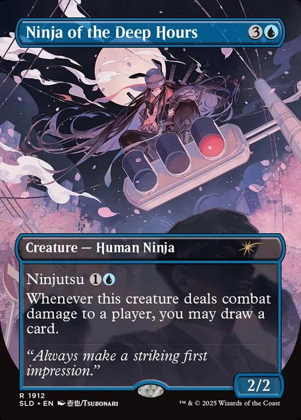 MTG/secret lair/foil 深き刻の忍者 Ninja of the Deep Hours (Rainbow Foil) • Secret Lair Series