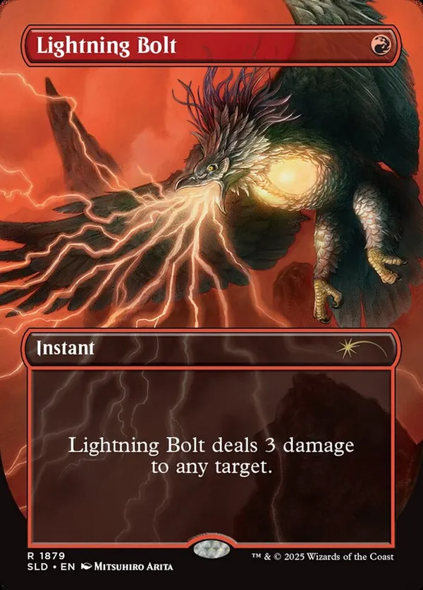 【foil】稲妻/Lightning Bolt[日本画版]コレブ版3枚セット FOIL】【日】稲妻/Lightning Bolt[赤R]【STA-JP】[日本画