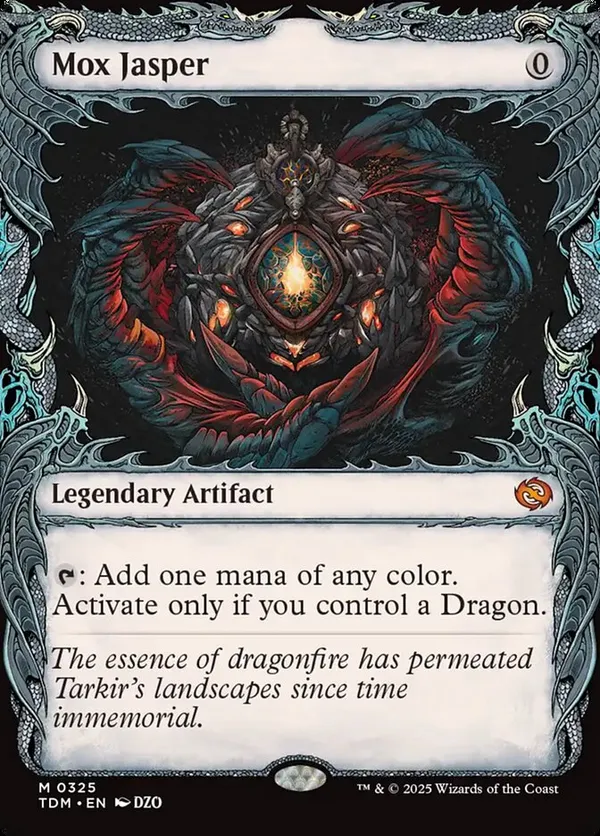 MTG　モックス・ジャスパー　ショーケース　foil Tarkir: Dragonstorm Variants Foil: Mox Jasper (0325 - Showcase)