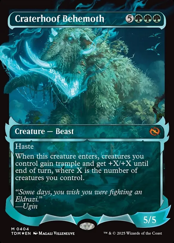孔蹄のビヒモス 旧枠 Foil イニストラード・リマスター MTG Foil】《孔蹄のビヒモス/Craterhoof Behemoth》[AVR] 緑R | 日本