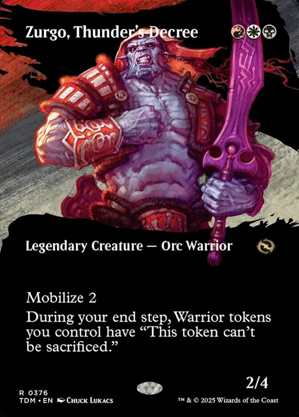 Zurgo, Thunder's Decree (Borderless)