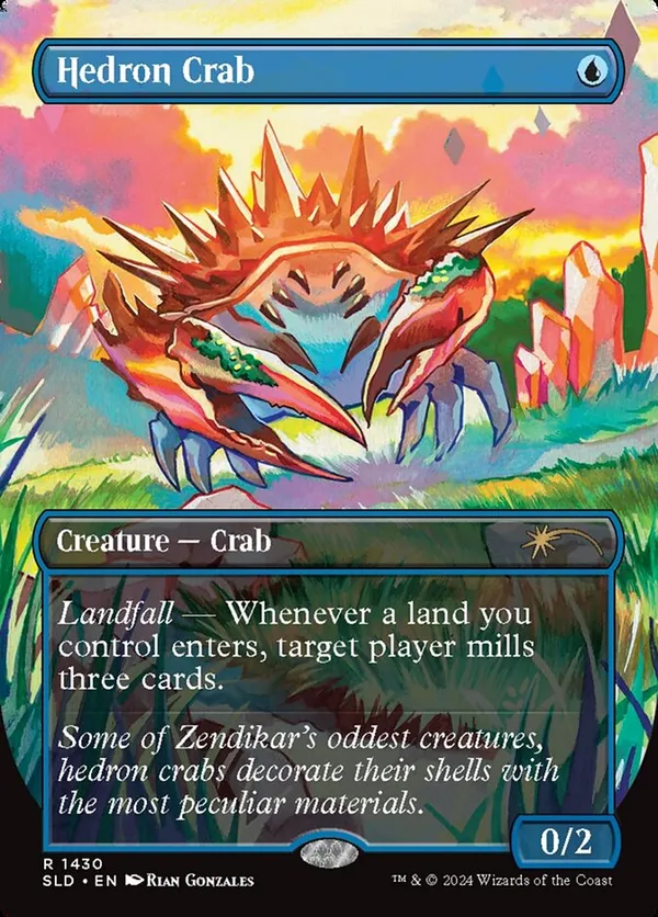 MTG 面晶体のカニ/Hedron Crab FOIL 日本語版 ４枚セット Hedron Crab | Zendikar | Star City Games