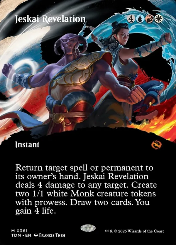 Mtg 独創的な革新者、シド 日英版 13枚セット Jeskai Revelation (Borderless) • Tarkir: Dragonstorm (TDM) #361