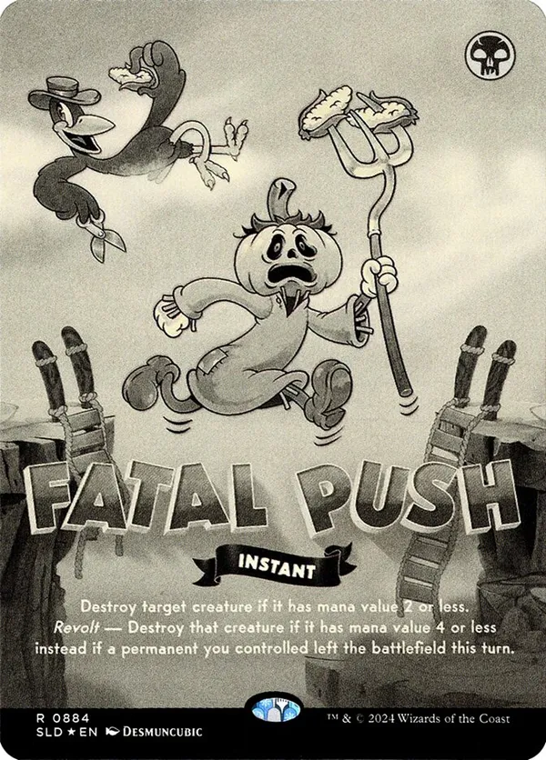 Fatal Push (0884) (Black & White Foil)