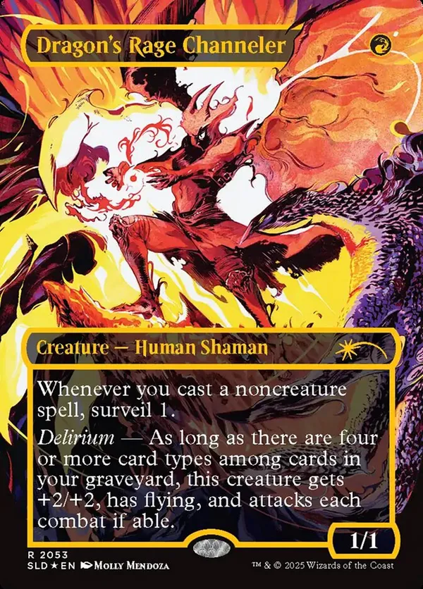 ドラゴンの怒りの媒介者　mtg raisedfoil Foil】(121)《ドラゴンの怒りの媒介者/Dragon's Rage Channeler