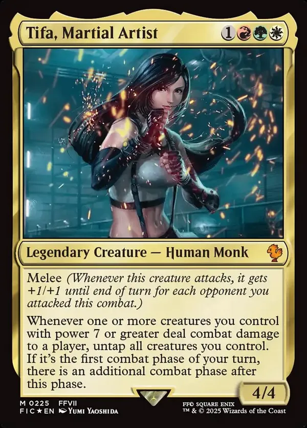 mtg 格闘家、ティファ 英語 サージFOIL FF FOIL] 格闘家、ティファ/Tifa, Martial Artist No.214 (全面
