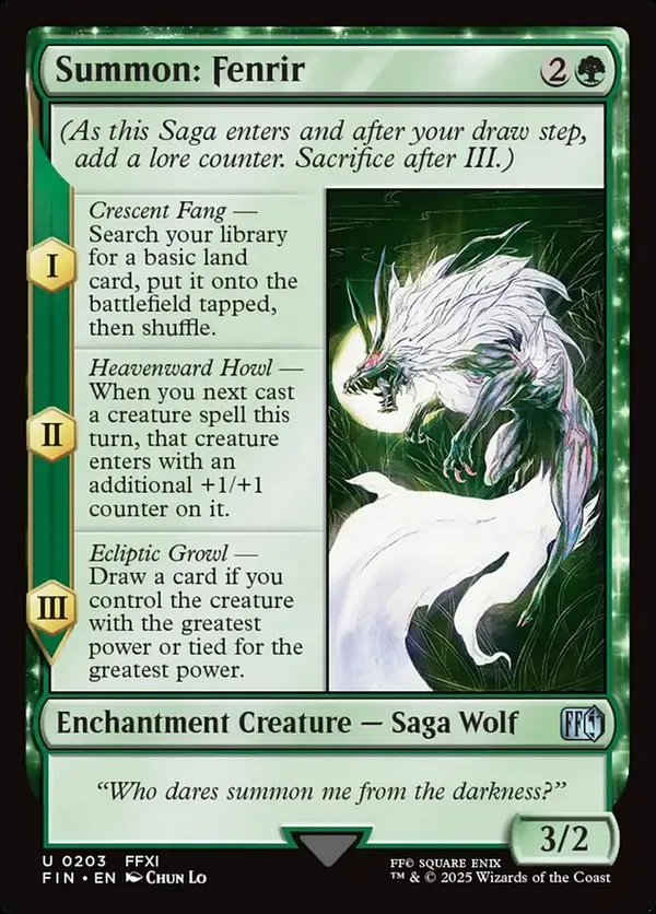 Summon: Fenrir (Borderless) • Universes Beyond: Final
