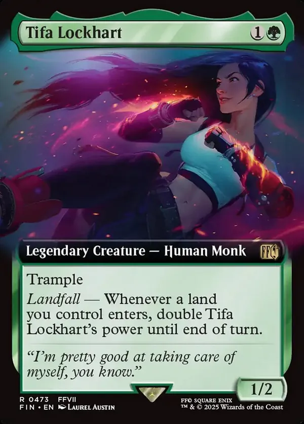 ラスト一枚【Foil】(473)■拡張アート■ティファ・ロックハート　希少　限定 Tifa Lockhart (Extended Art) • Universes Beyond: Final