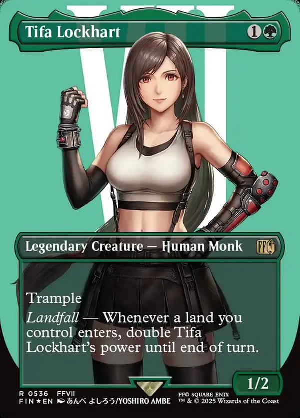 ティファ・ロックハート/Tifa Lockhart プレリリース　foil Tifa Lockhart (Borderless) (Surge Foil) • Universes Beyond