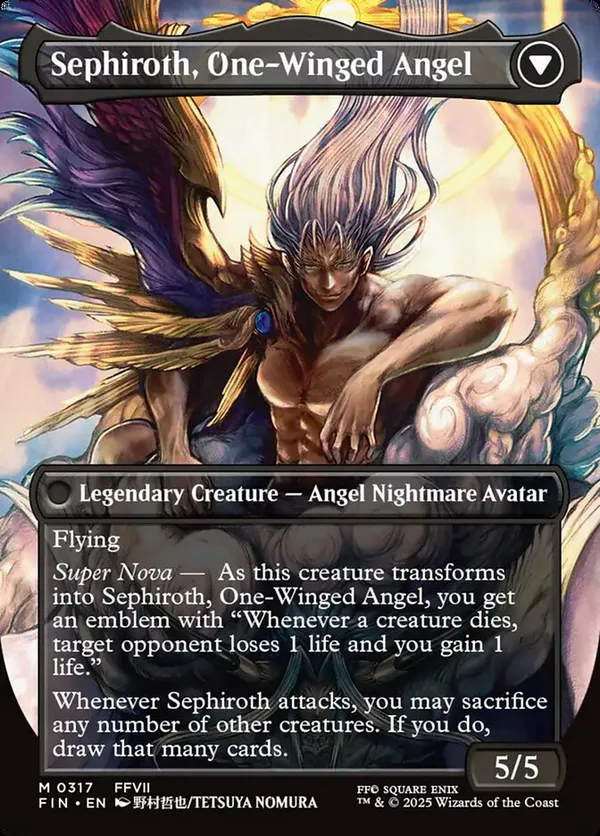 MTG ボーダーレス FF7 MTG FF ヴィンセント・ヴァレンタイン ボーダーレス レア FFVII