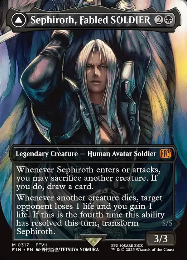 Sephiroth, Fabled SOLDIER (Borderless) (Surge Foil