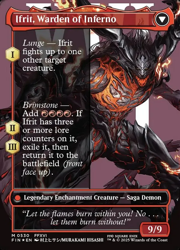 Clive, Ifrit's Dominant (Borderless) (Surge Foil