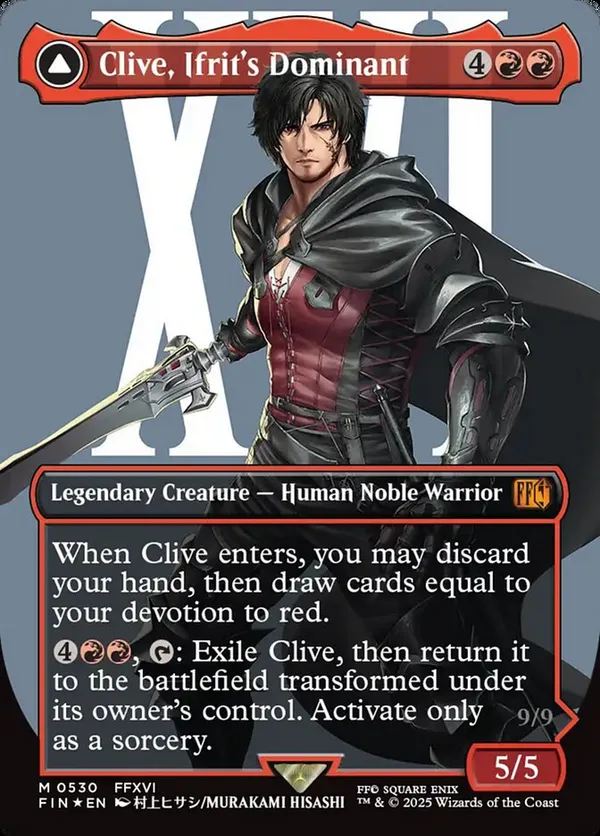 Clive, Ifrit's Dominant (Borderless) (Surge Foil